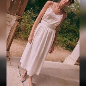 Sezane Editions -‎ Eugenie white lace skirt
